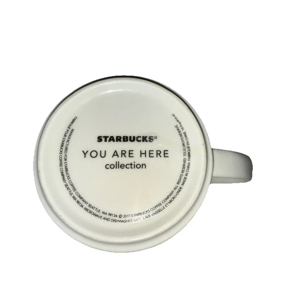 Starbucks Tennessee 2015 Coffee Mug You Are Here Collection Green 14 Oz